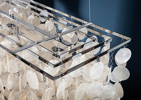 Rippvalgusti LONGSHELL pärlmutter, 80x30xH45 cm