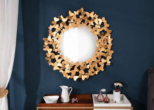 Seinapeegel BUTTERFLY kuldne, 78x2xH78 cm