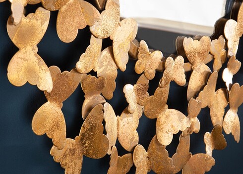 Seinapeegel BUTTERFLY kuldne, 78x2xH78 cm