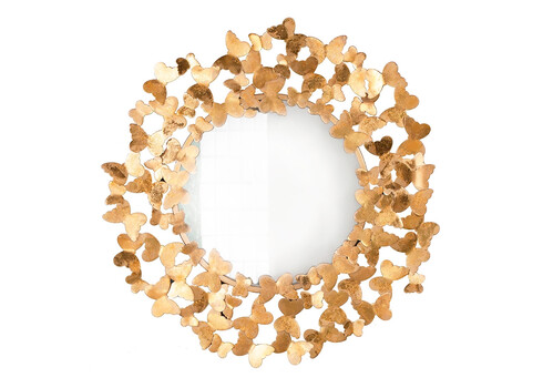 Seinapeegel BUTTERFLY kuldne, 78x2xH78 cm