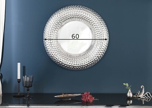 Seinapeegel ORIENT hõbe, 60x5xH60 cm