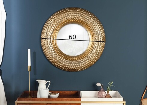 Seinapeegel ORIENT kuldne, 60x5xH60 cm