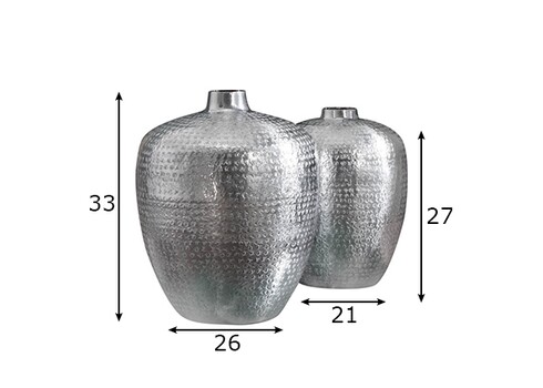 Vaaside komplekt ORIENTAL hõbe