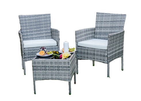 Aiamööbli komplekt Bello Giardino SANO hall, diivan + 2 tooli + laud