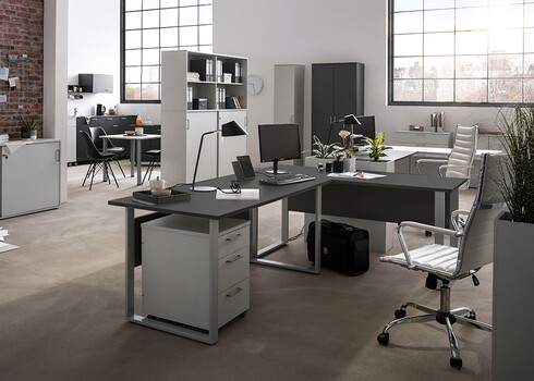 Kirjutuslaud MINSK antratsiit, 160x65xH73 cm