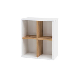 Seinariiul PADUA valge / tamm, 41x21xH48 cm