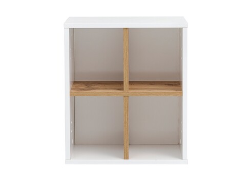 Seinariiul PADUA valge / tamm, 41x21xH48 cm