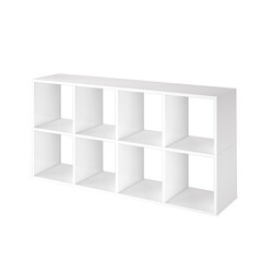 Riiul PISA valge, 56x33xH110 cm