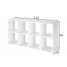 Riiul PISA valge, 56x33xH110 cm