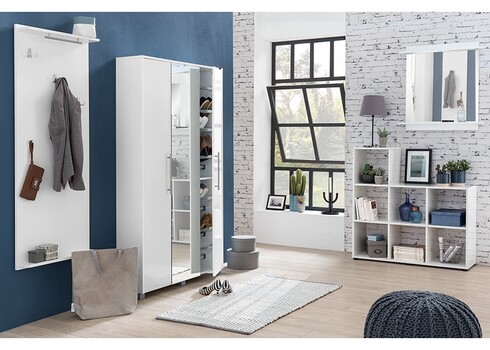 Riiul PISA valge, 56x33xH110 cm