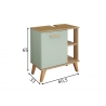 Valamukapp SALVIE salvei / tamm, 60,5x33xH65 cm