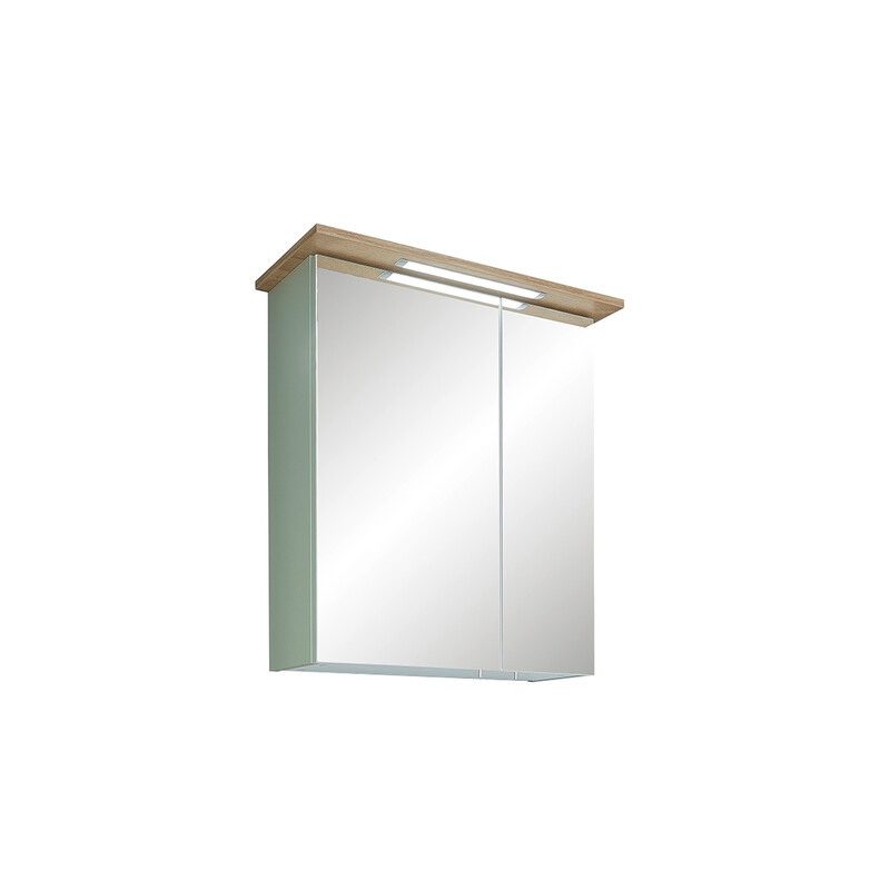 Peegelkapp SALVIE tamm, 60x20xH72 cm, LED