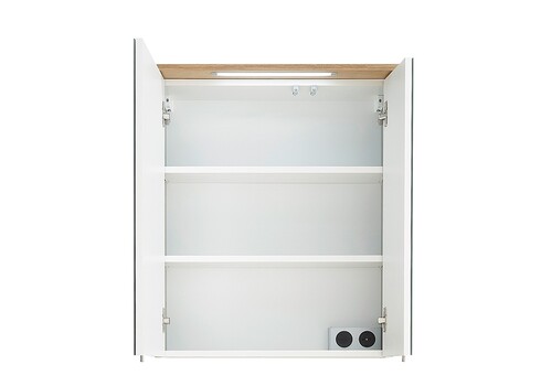 Peegelkapp SALVIE tamm, 60x20xH72 cm, LED