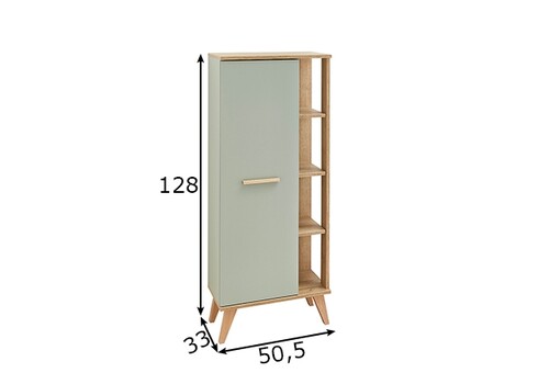 Vannitoakapp SALVIE salvei / tamm, 50,5x33xH128 cm