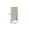 Vannitoakapp SALVIE salvei / tamm, 50,5x33xH128 cm