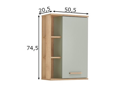 Seinakapp SALVIE salvei / tamm, 50,5x20,5xH74,5 cm
