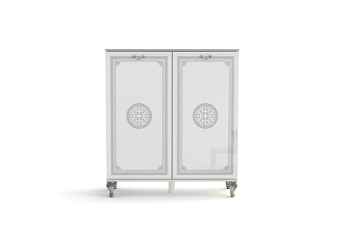 Kummut GENUA CONTE valge kõrgläige, 100x40xH122 cm