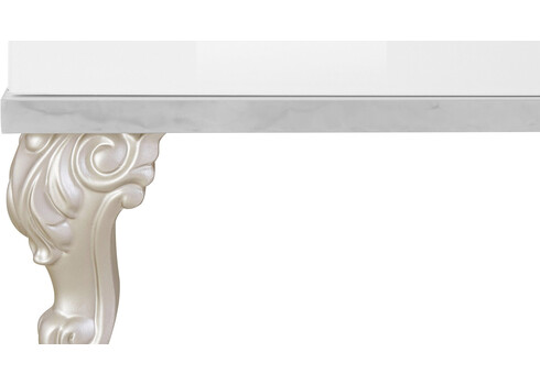 Kummut GENUA CONTE valge kõrgläige, 100x40xH122 cm