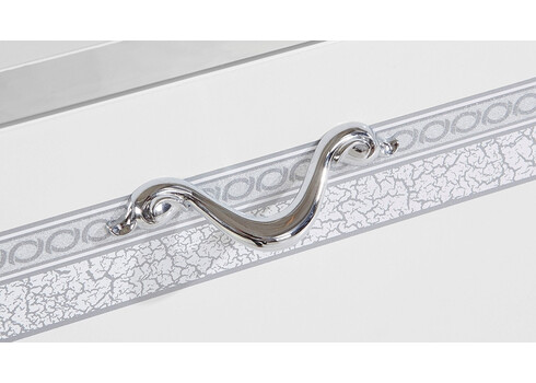 Kummut GENUA CONTE valge kõrgläige, 100x40xH122 cm