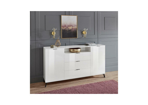 Kummut CASABLANCA valge läige, 150x40xH100 cm