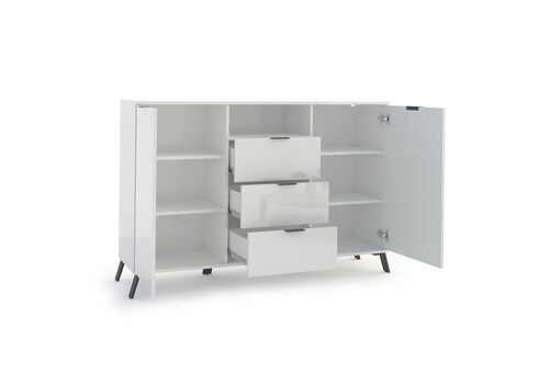 Kummut CASABLANCA valge läige, 150x40xH100 cm