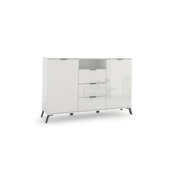 Kummut CASABLANCA valge läige, 150x40xH100 cm