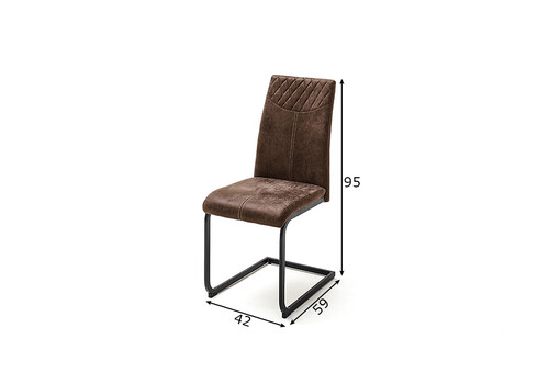 Tool AOSTA pruun, 42x59xH95 cm