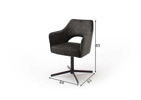 Tool VALLETTA antratsiit, 64x61xH85 cm