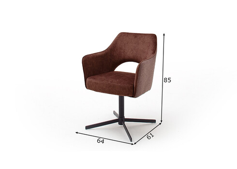 Tool VALLETTA rooste, 64x61xH85 cm