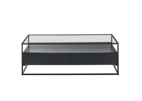 Diivanilaud EVORA must, 120x60xH40 cm