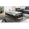 Diivanilaud EVORA must, 120x60xH40 cm