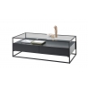 Diivanilaud EVORA must, 120x60xH40 cm