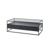 Diivanilaud EVORA must, 120x60xH40 cm