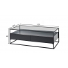 Diivanilaud EVORA must, 120x60xH40 cm