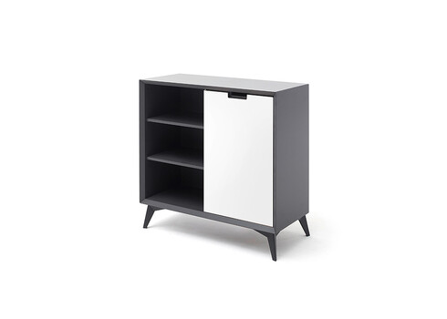 Kummut NETANJA valge / hall, 93x40xH92 cm