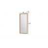 Seinapeegel ALWAR tamm, 50x2xH120 cm