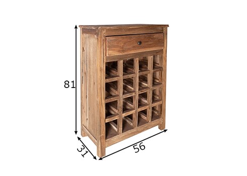 Veinikapp HEMINGWAY pruun, 56x31xH81 cm