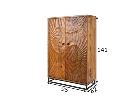 Baarikapp SCORPION mango, 95x42xH141 cm