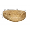 Diivanilaud LEAF kuldne, 122x69xH42 cm