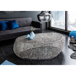 Diivanilaud LEAF hõbe, 122x69xH42 cm