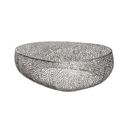 Diivanilaud LEAF hõbe, 122x69xH42 cm