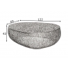 Diivanilaud LEAF hõbe, 122x69xH42 cm
