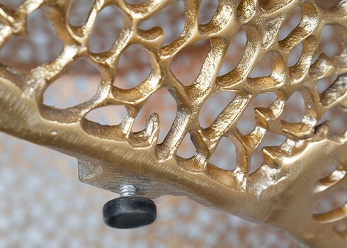 Diivanilaud LEAF kuldne, 80x80xH40 cm