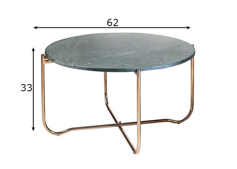 Abilaud NOBLE roheline marmor, D62xH33 cm