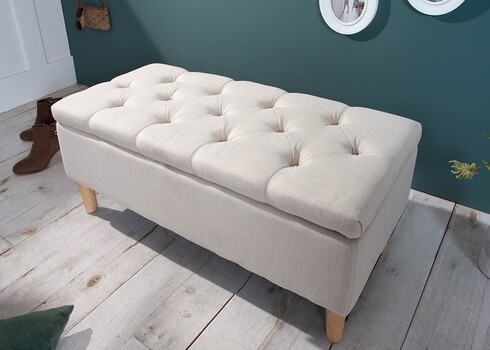 Pink panipaigaga CASTLE beež, 100x40xH45 cm