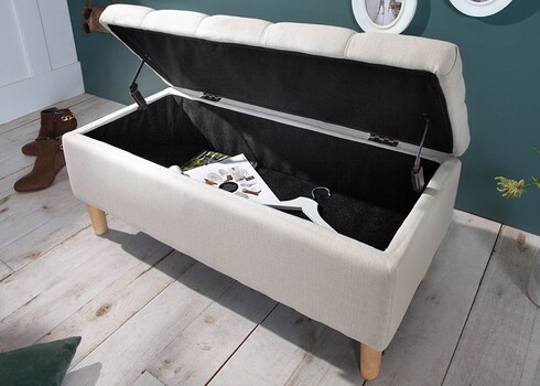 Pink panipaigaga CASTLE beež, 100x40xH45 cm