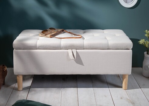 Pink panipaigaga CASTLE beež, 100x40xH45 cm