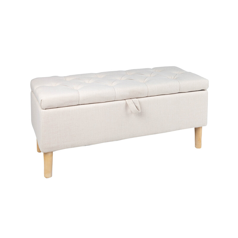 Pink panipaigaga CASTLE beež, 100x40xH45 cm