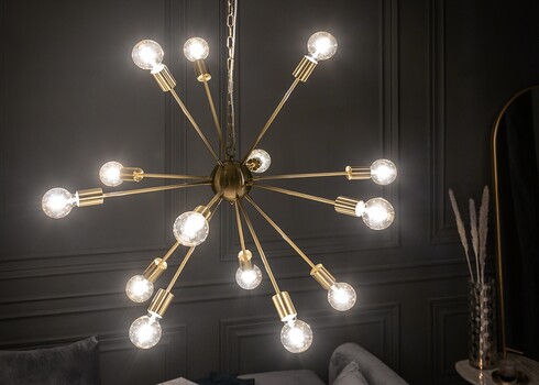 Rippvalgusti SPUTNIK kuldne, 87x87xH142 cm