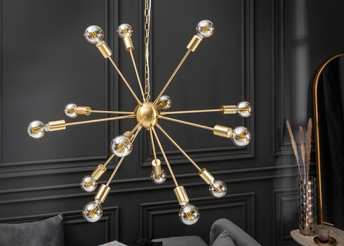 Rippvalgusti SPUTNIK kuldne, 87x87xH142 cm